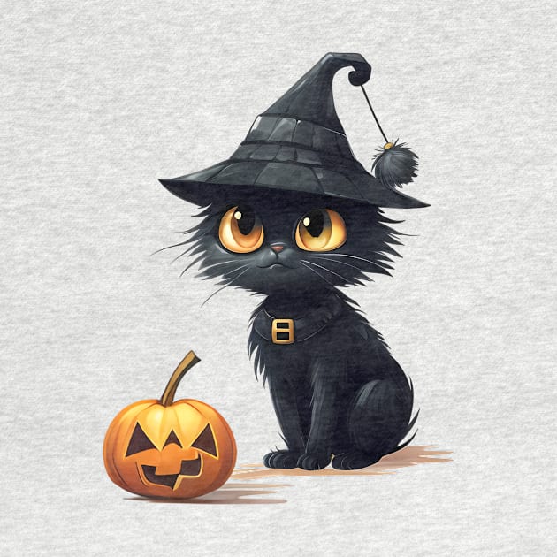 black cats lover for halloween by AliZaidzjzx